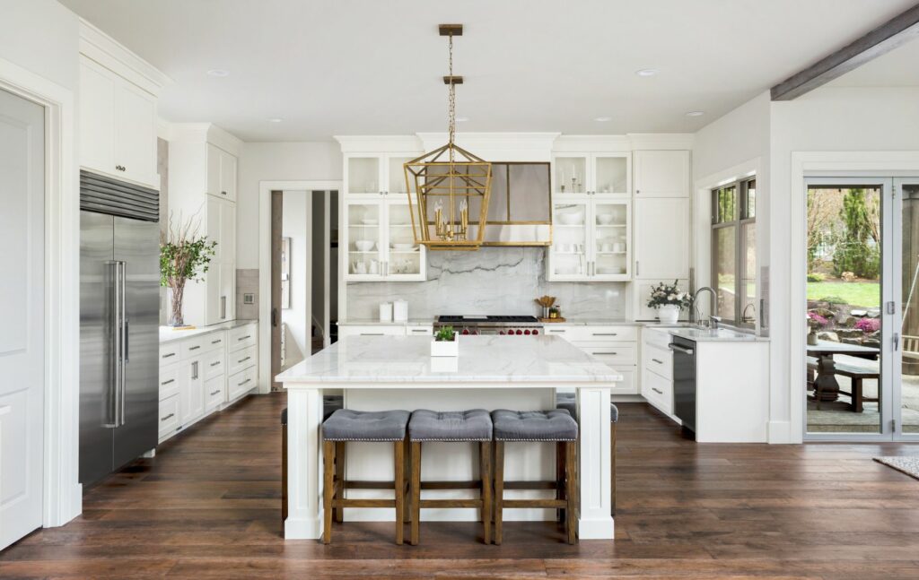 Open plan kitchen