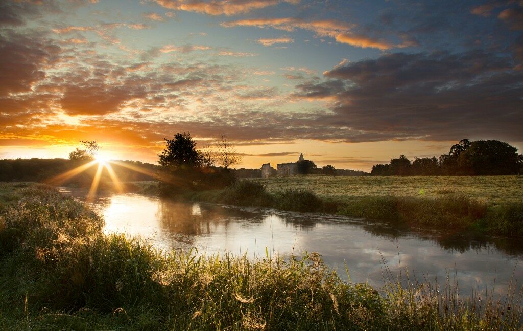 Sunrise over Ripley village green, Surrey