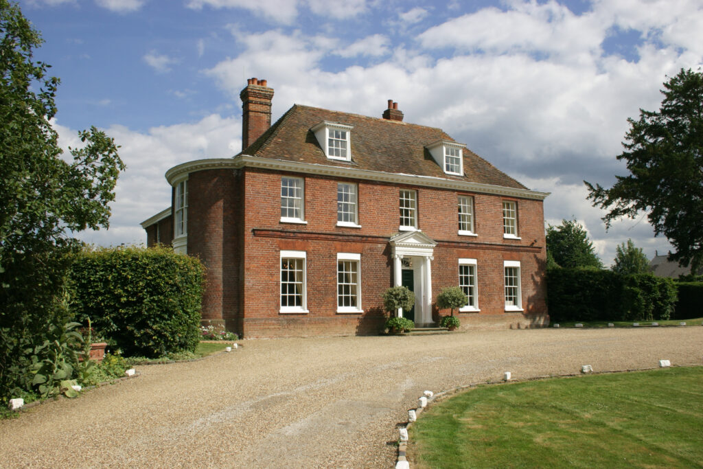 Red brick Georgian-style house