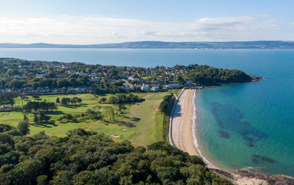 View of beach and coast in Helens Bay