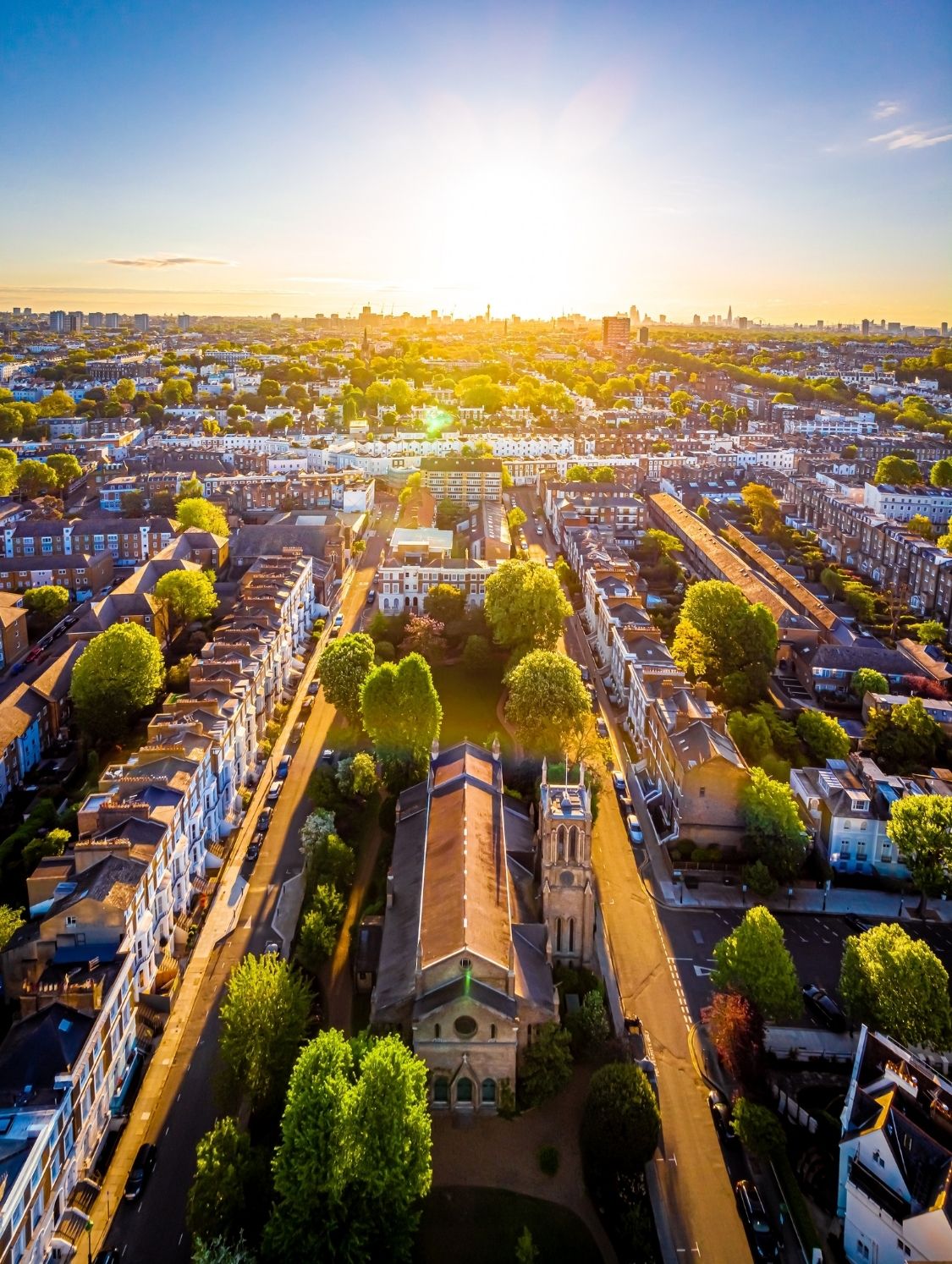 Notting Hill in the morning, London UK